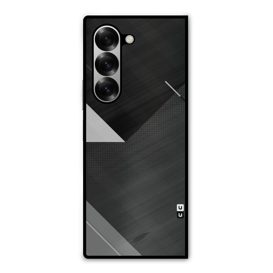 Slant Grey Metal Back Case for Galaxy Z Fold6