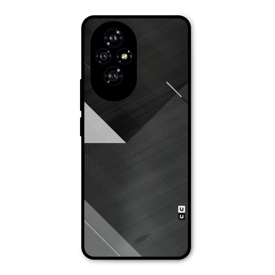 Slant Grey Metal Back Case for Honor 200