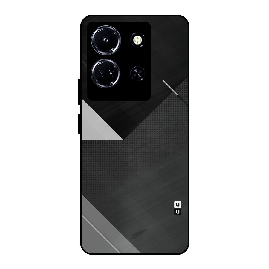 Slant Grey Metal Back Case for Infinix Note 30 5G