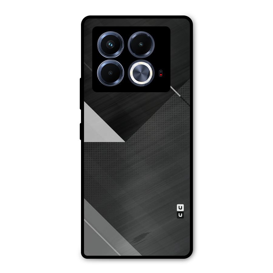 Slant Grey Metal Back Case for Infinix Note 40 5G