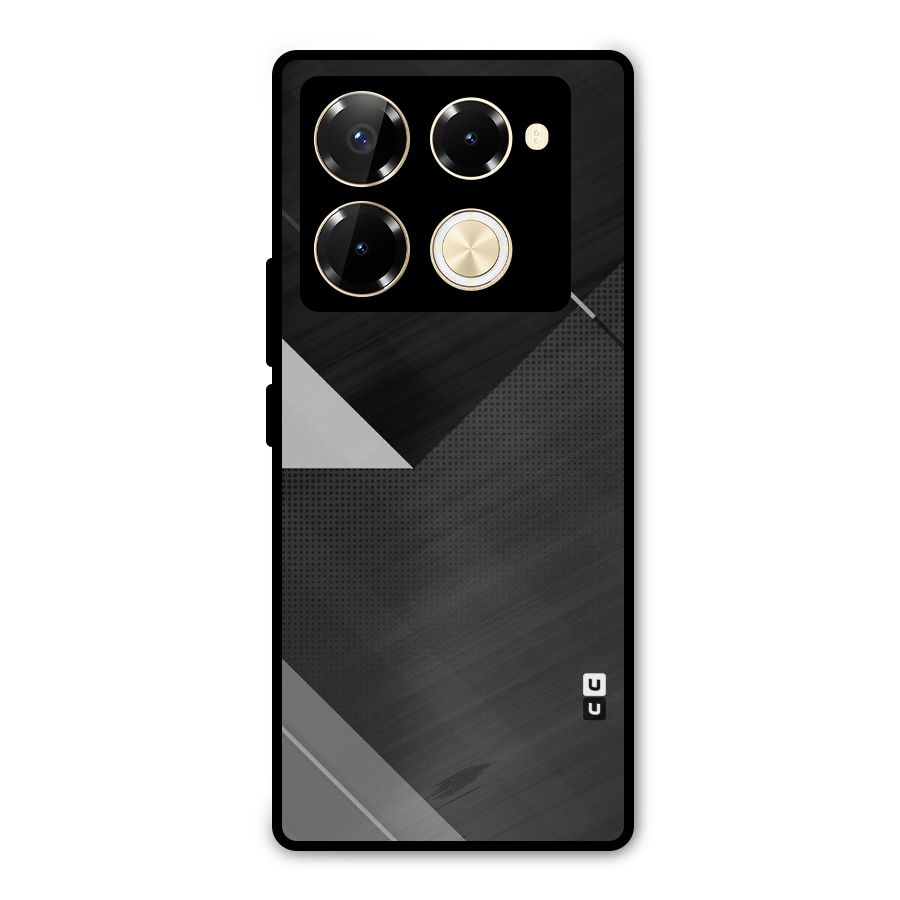 Slant Grey Metal Back Case for Infinix Note 40 Pro Plus