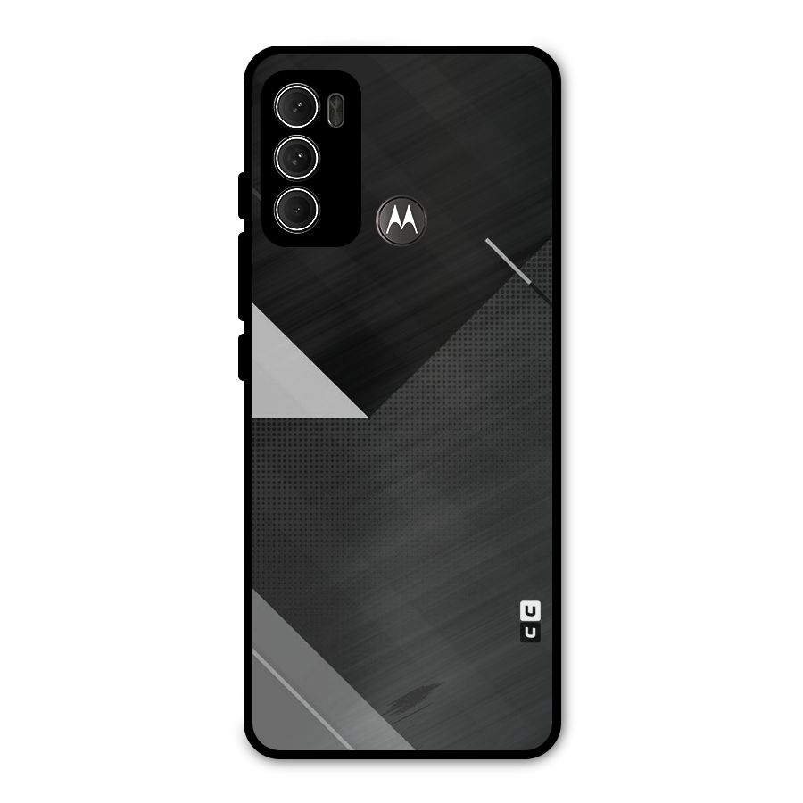 Slant Grey Metal Back Case for Moto G60