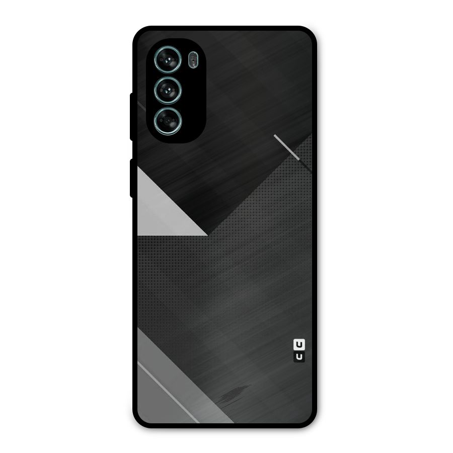 Slant Grey Metal Back Case for Moto G62