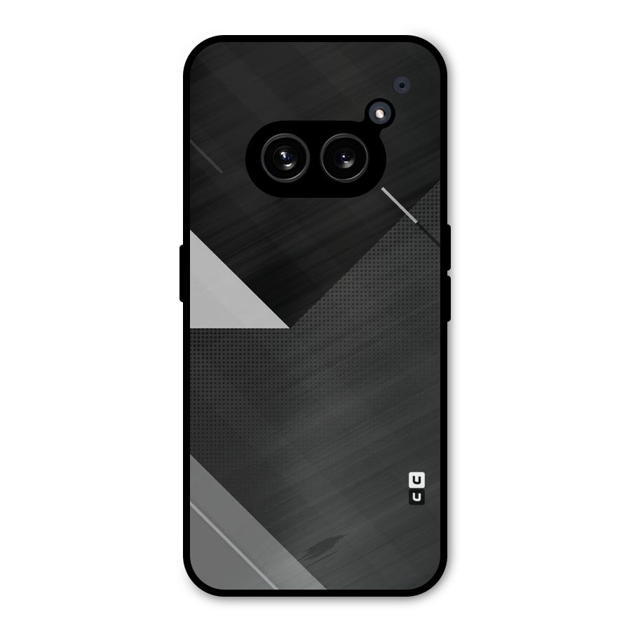 Slant Grey Metal Back Case for Nothing Phone 2a Plus