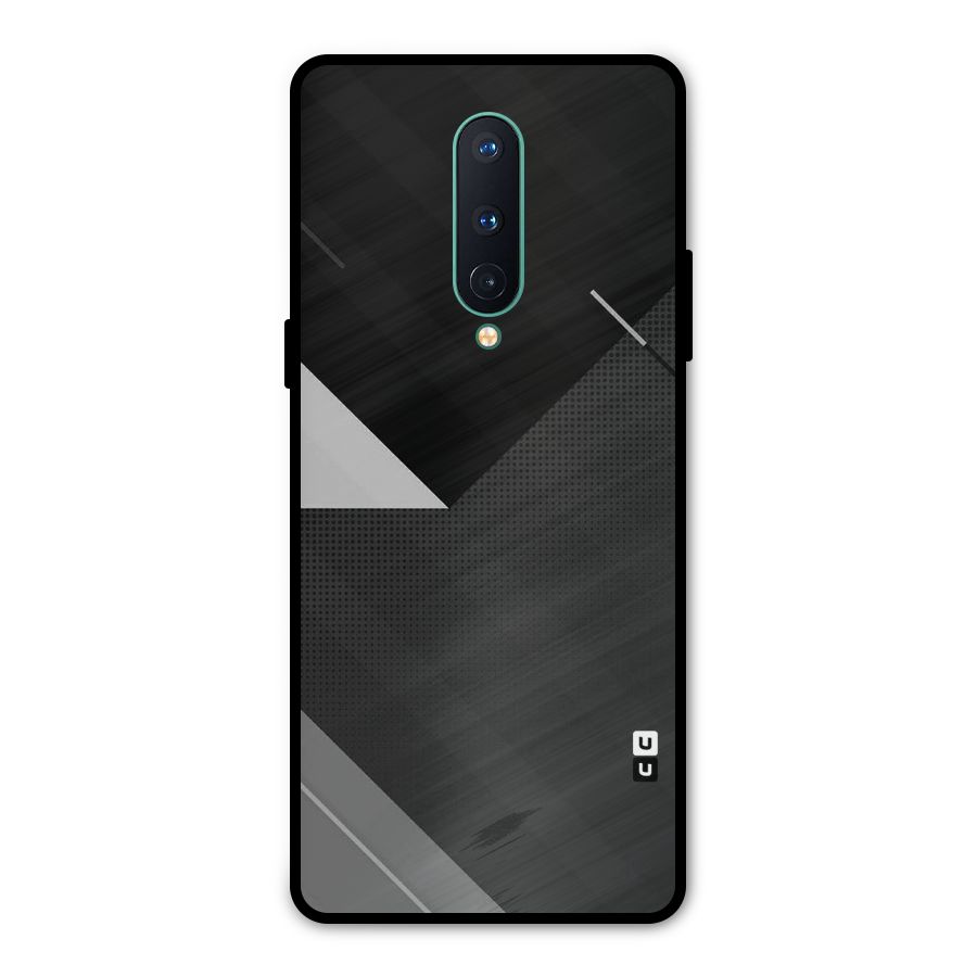 Slant Grey Metal Back Case for OnePlus 8
