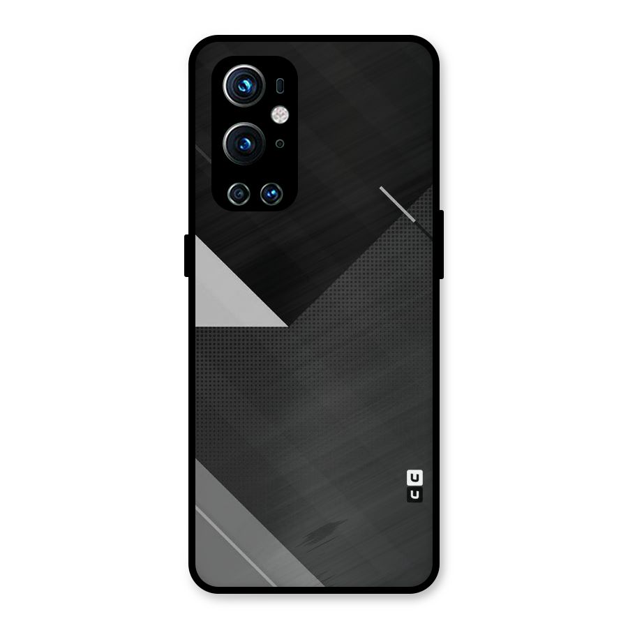 Slant Grey Metal Back Case for OnePlus 9 Pro