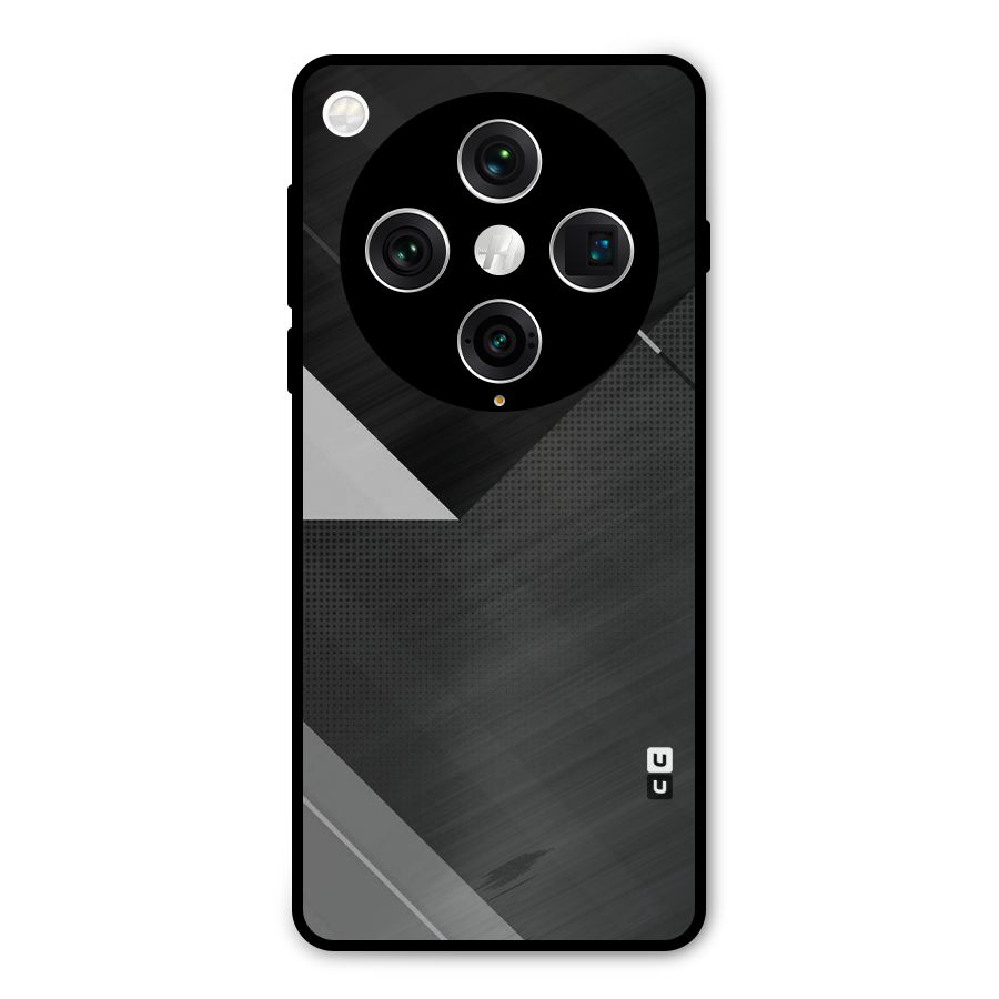 Slant Grey Metal Back Case for Oppo Find X8 Pro