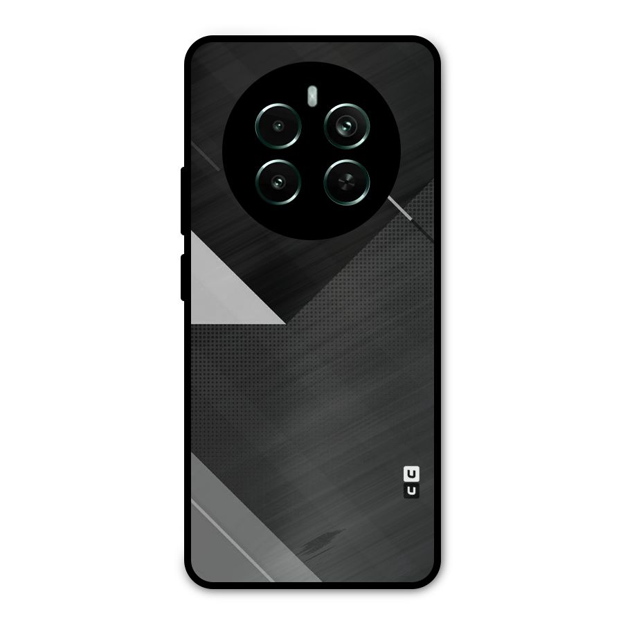 Slant Grey Metal Back Case for Realme 12 Pro Plus
