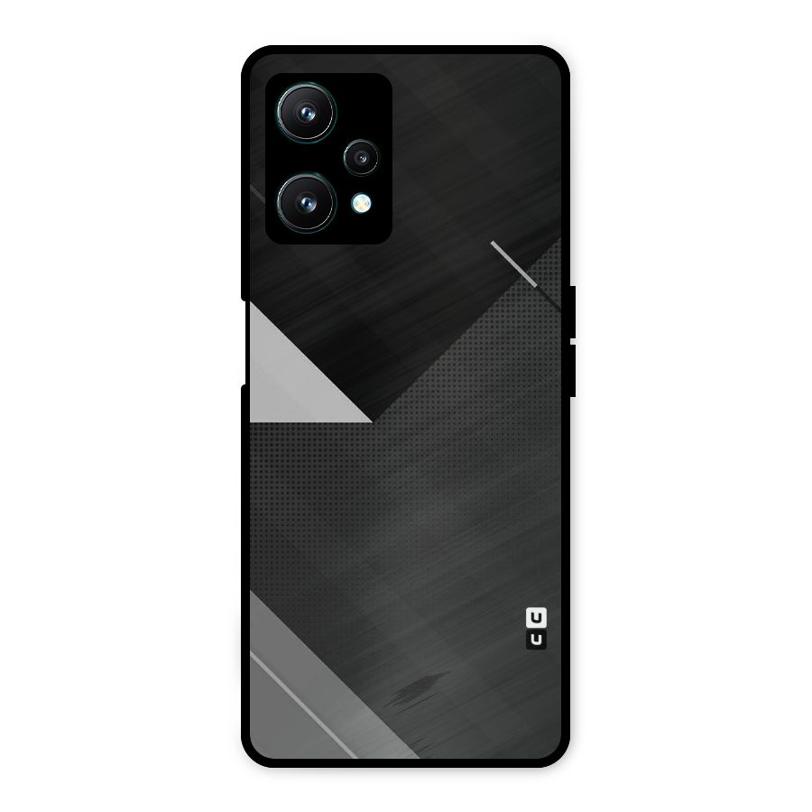 Slant Grey Metal Back Case for Realme 9 Pro 5G