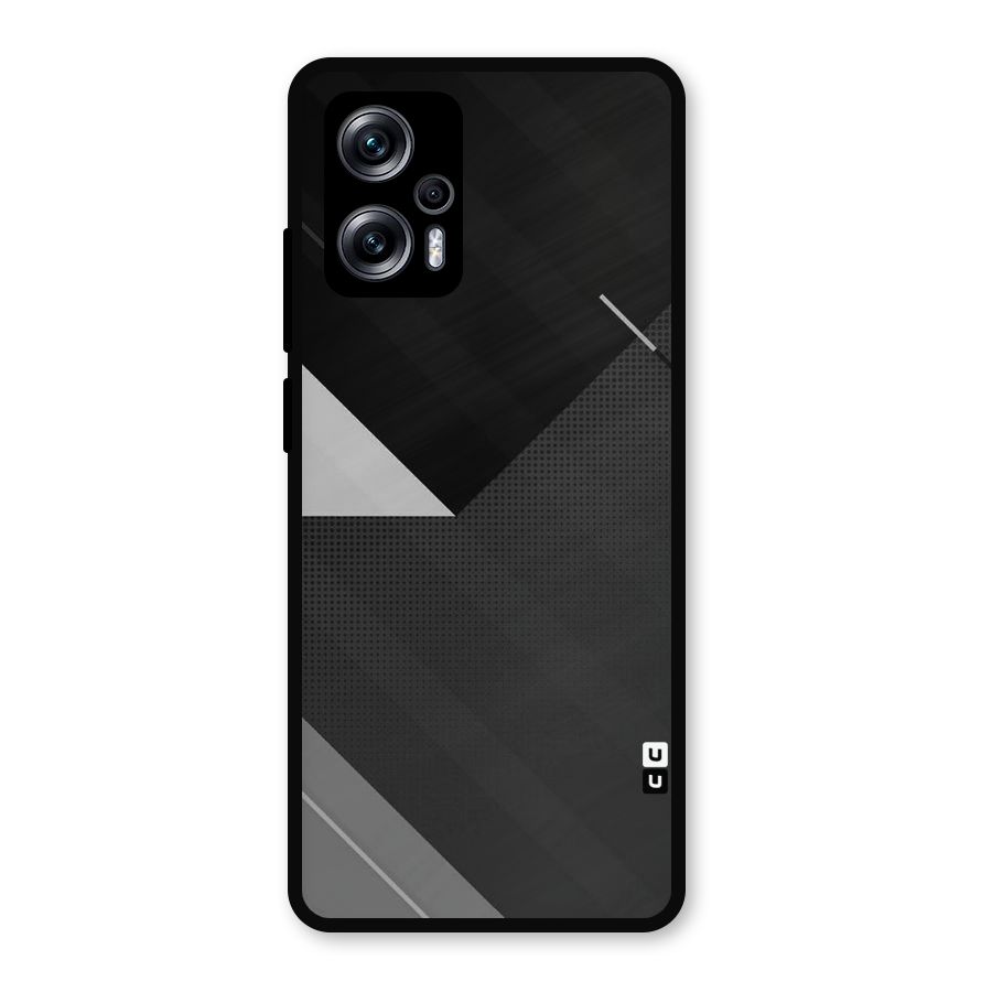 Slant Grey Metal Back Case for Redmi K50i