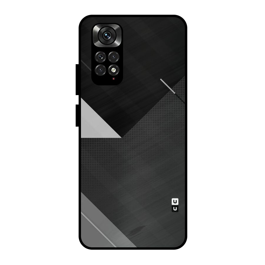 Slant Grey Metal Back Case for Redmi Note 11 Pro