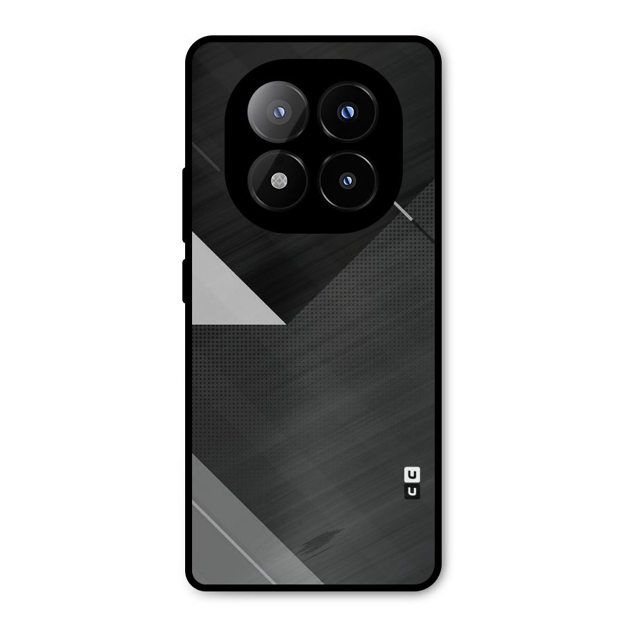 Slant Grey Metal Back Case for Redmi Note 14 Pro Plus 5G