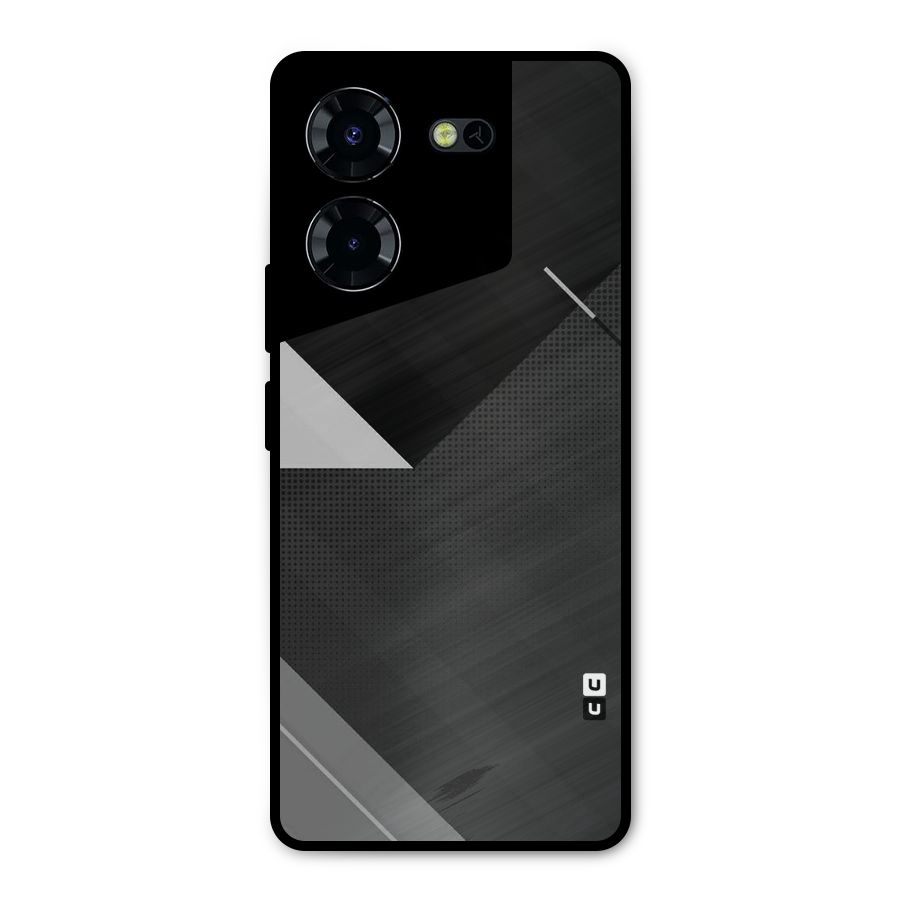 Slant Grey Metal Back Case for Tecno Pova 5 Pro 5G