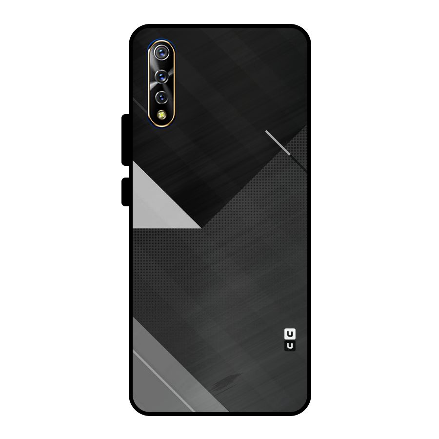 Slant Grey Metal Back Case for Vivo S1