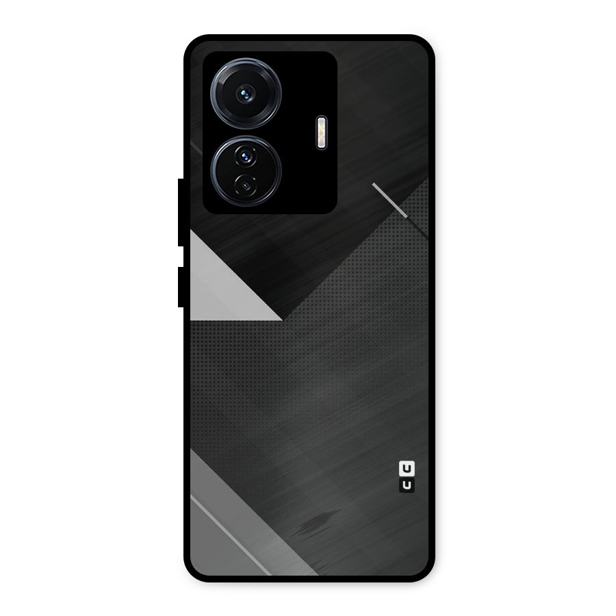 Slant Grey Metal Back Case for Vivo T1 Pro