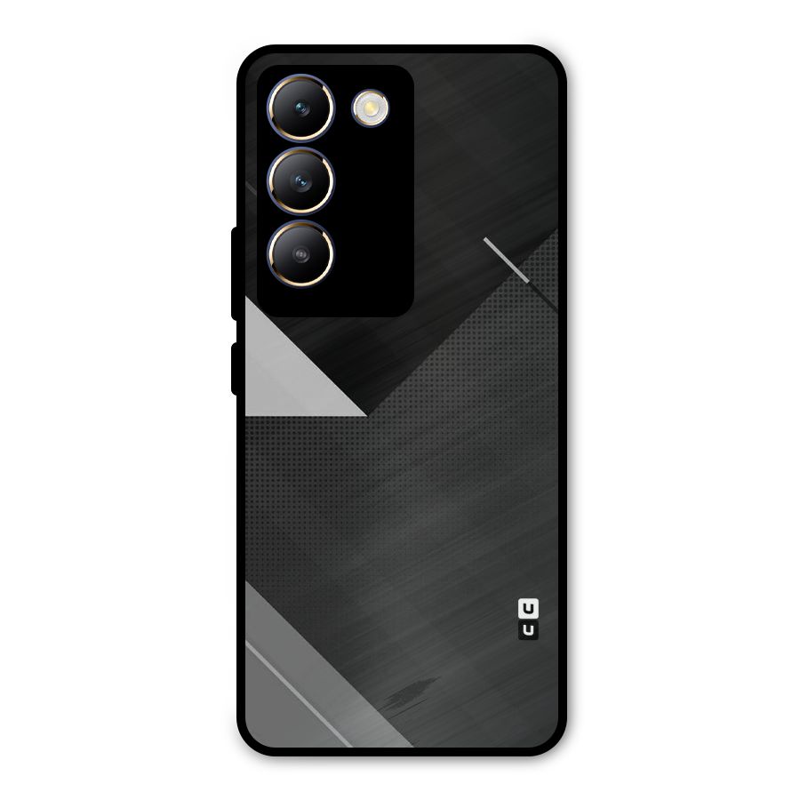 Slant Grey Metal Back Case for Vivo T3 5G