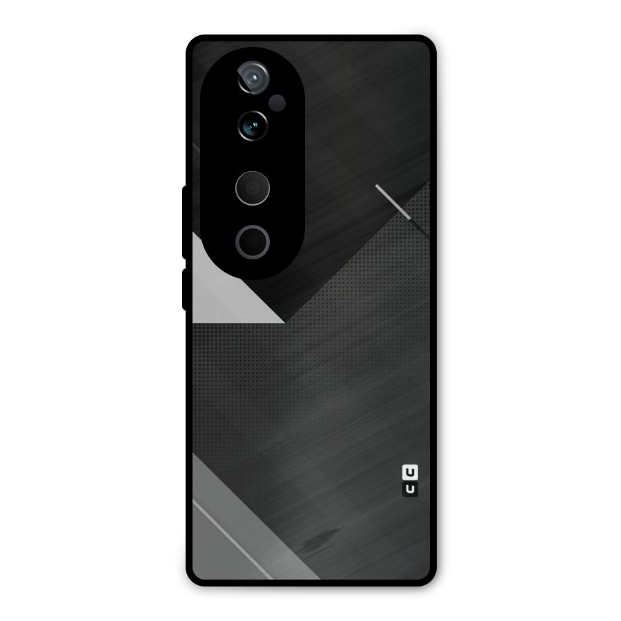 Slant Grey Metal Back Case for Vivo T3 Ultra