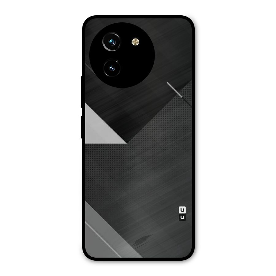 Slant Grey Metal Back Case for Vivo T3x