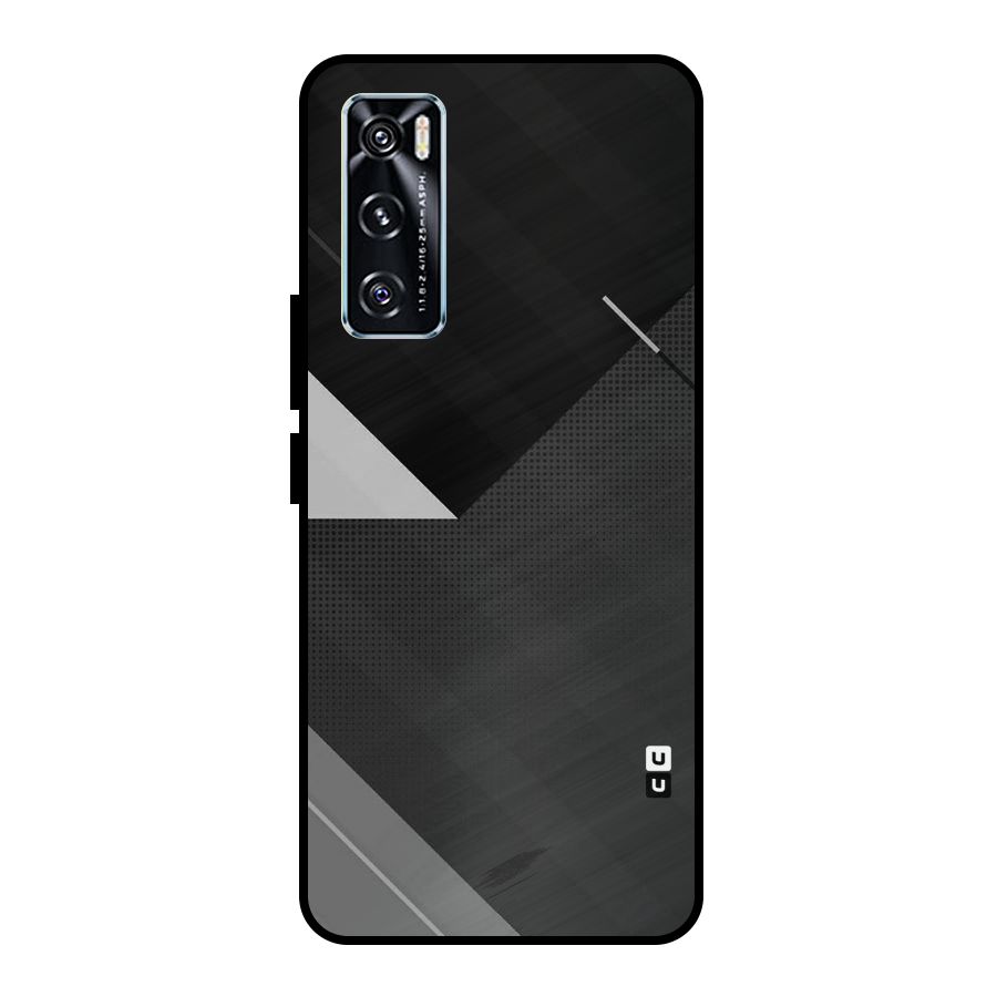 Slant Grey Metal Back Case for Vivo V20 SE