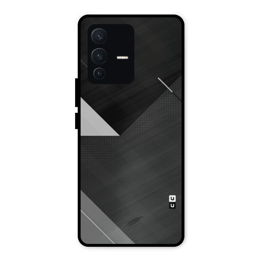 Slant Grey Metal Back Case for Vivo V23 5G