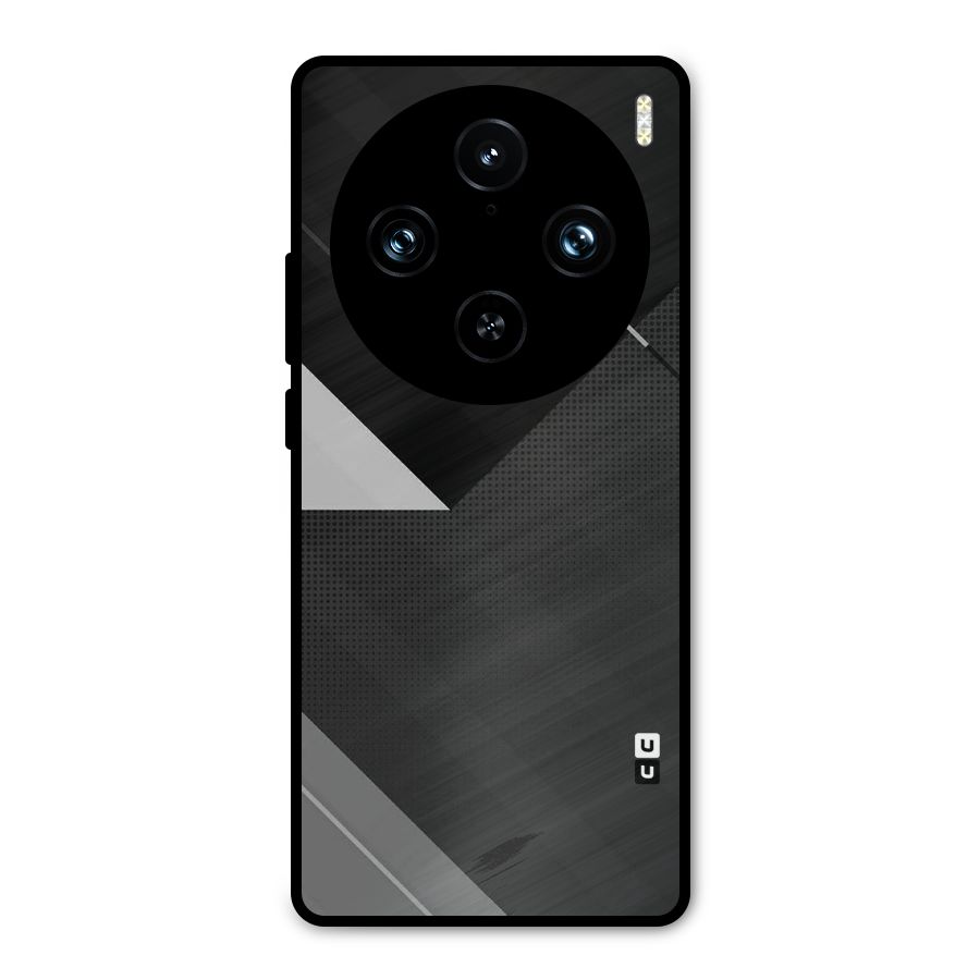 Slant Grey Metal Back Case for Vivo X100 Pro