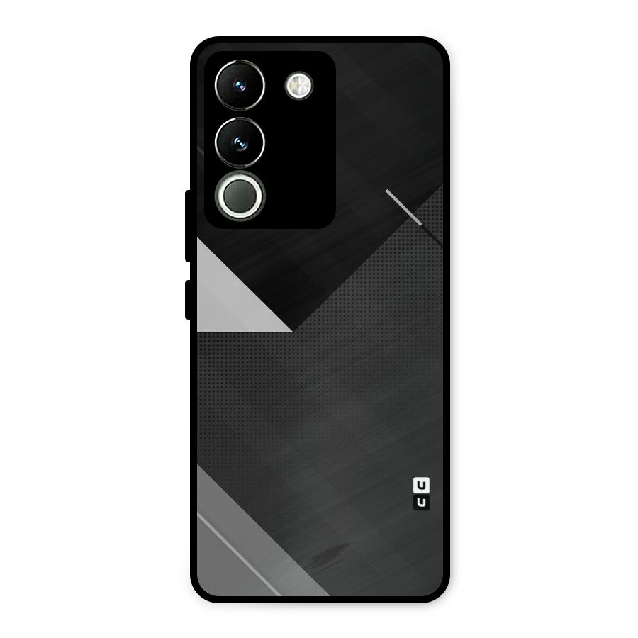 Slant Grey Metal Back Case for Vivo Y200