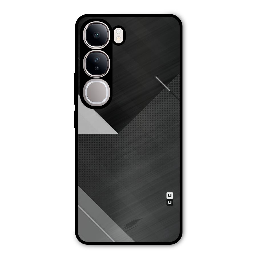 Slant Grey Metal Back Case for Vivo Y300