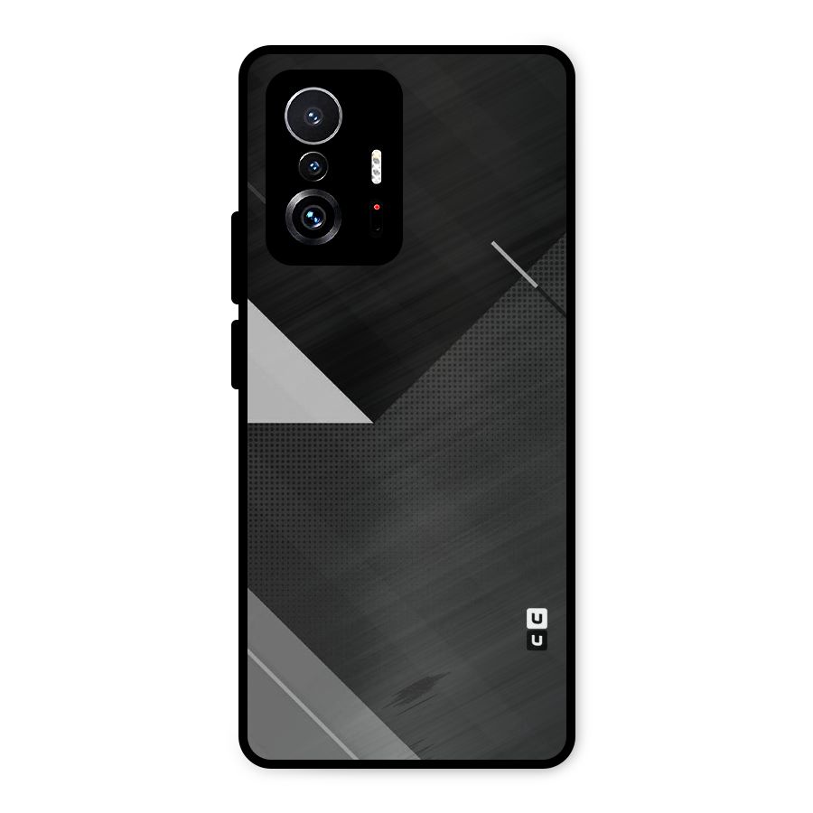 Slant Grey Metal Back Case for Xiaomi 11T Pro