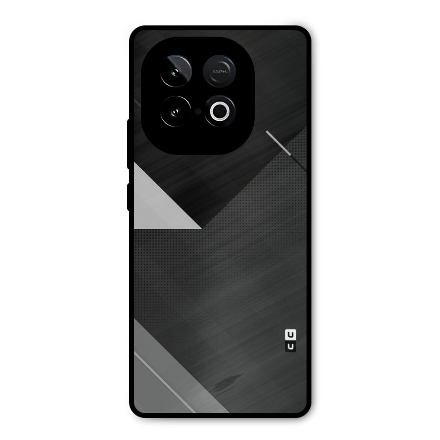 Slant Grey Metal Back Case for iQOO Neo 10