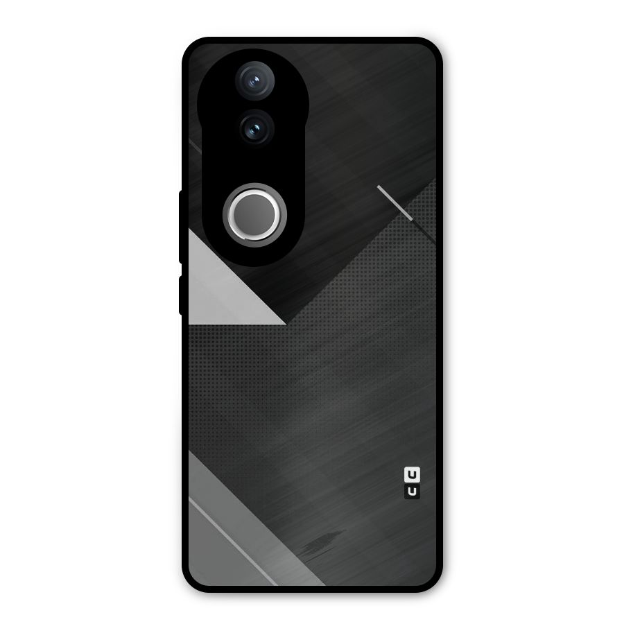 Slant Grey Metal Back Case for iQOO Z10R