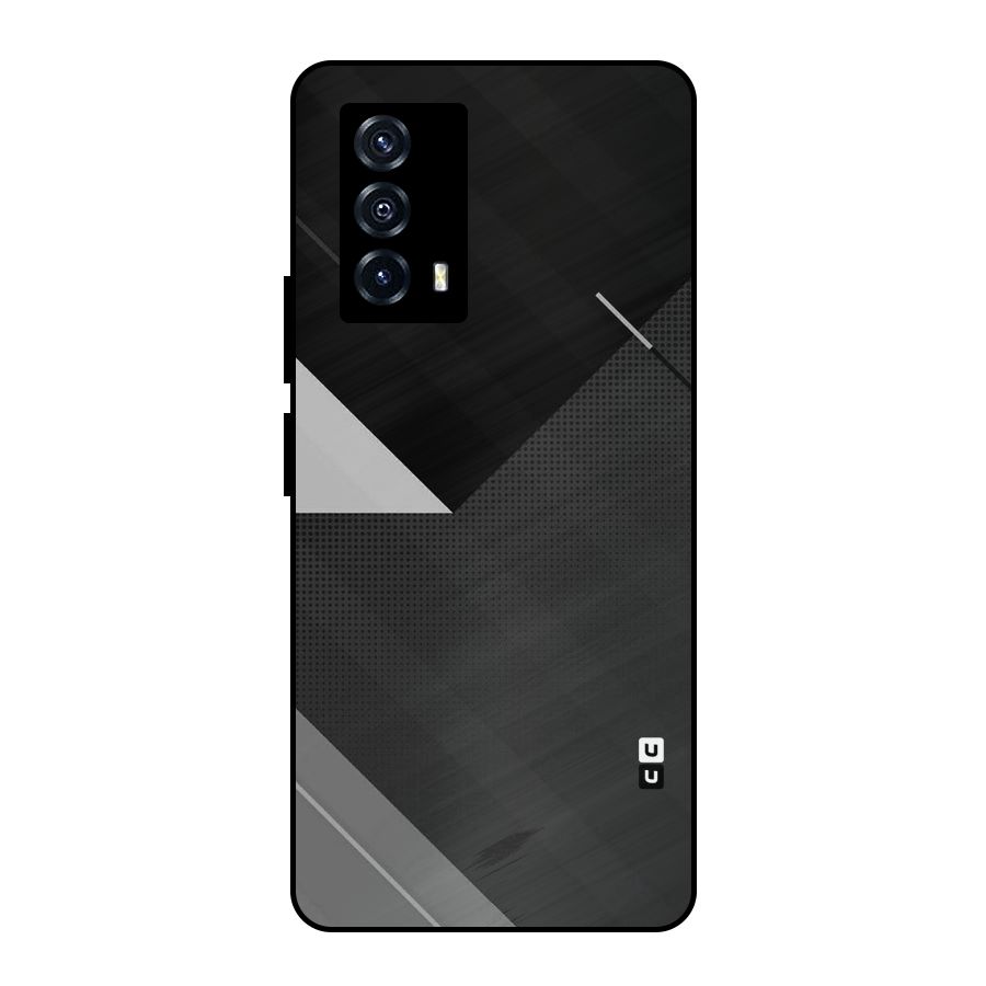 Slant Grey Metal Back Case for iQOO Z5