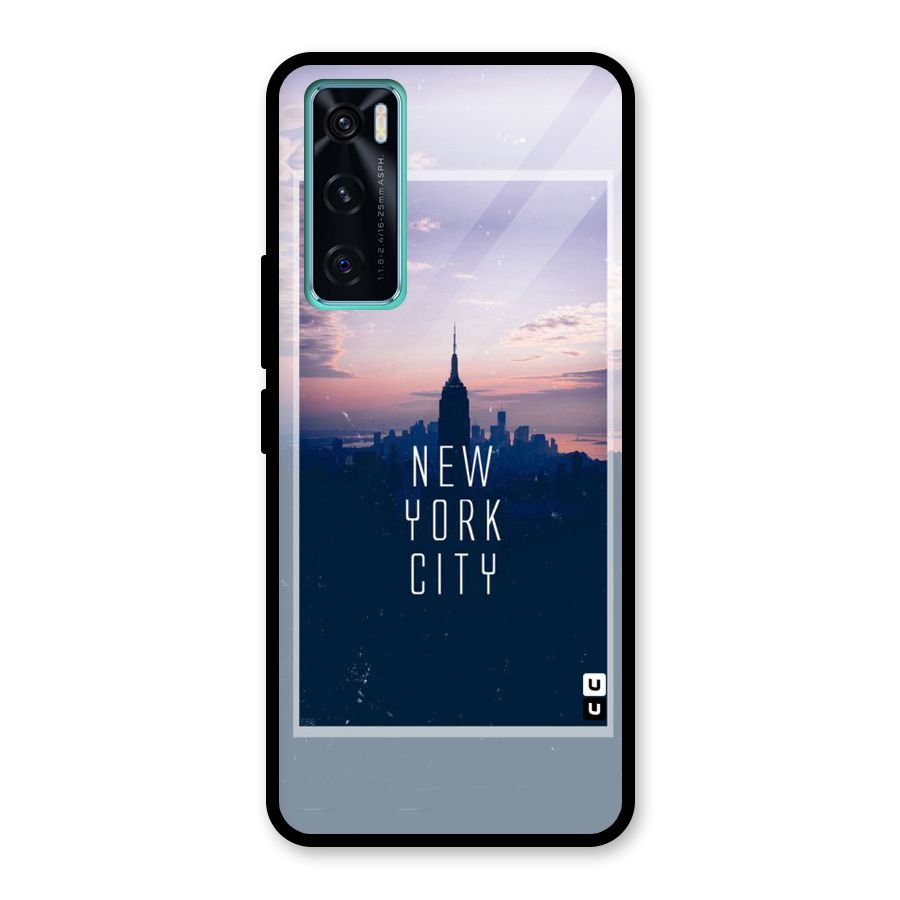 Sleepless City Glass Back Case for Vivo V20 SE