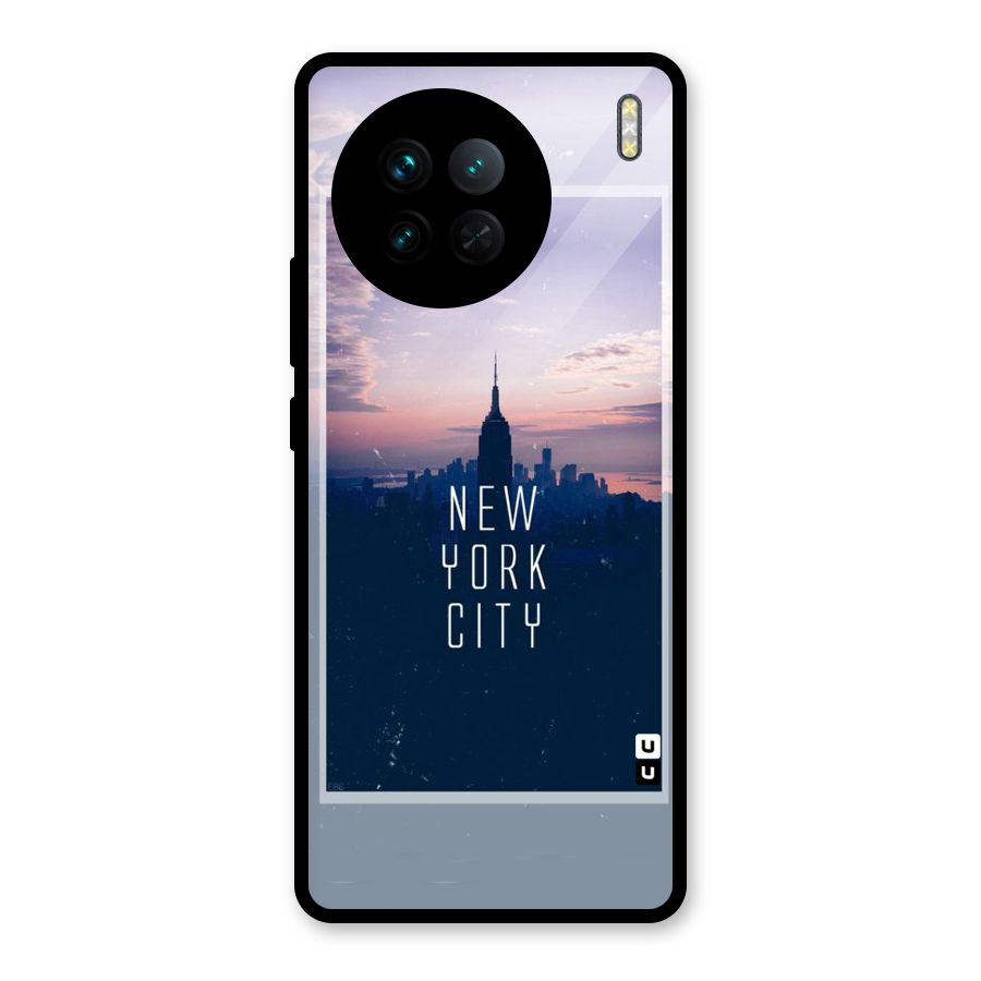 Sleepless City Glass Back Case for Vivo X90