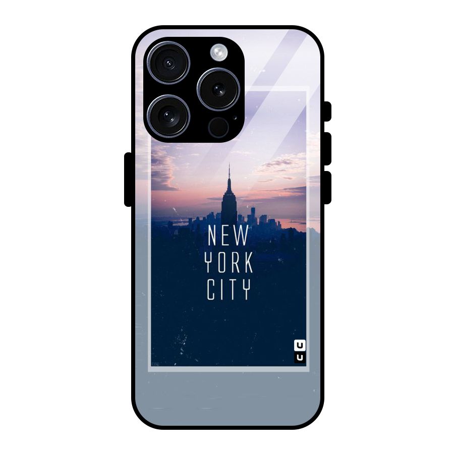 Sleepless City Glass Back Case for iPhone 15 Pro