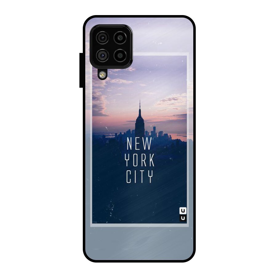 Sleepless City Metal Back Case for Galaxy A22 4G