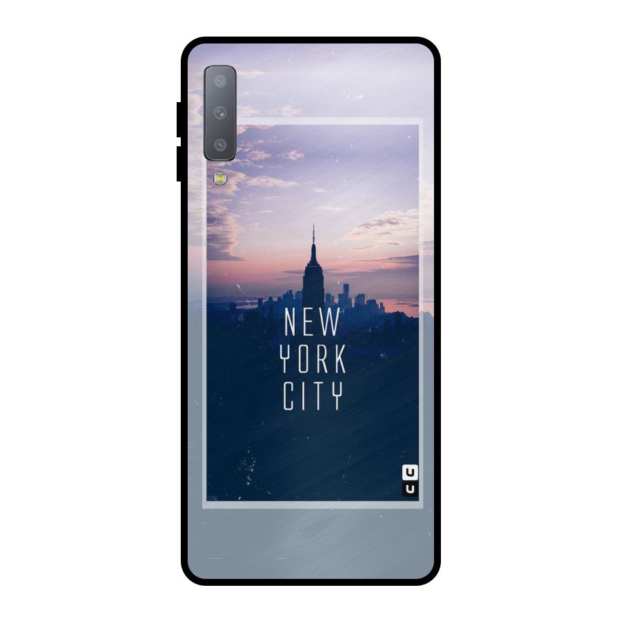 Sleepless City Metal Back Case for Galaxy A7 (2018)