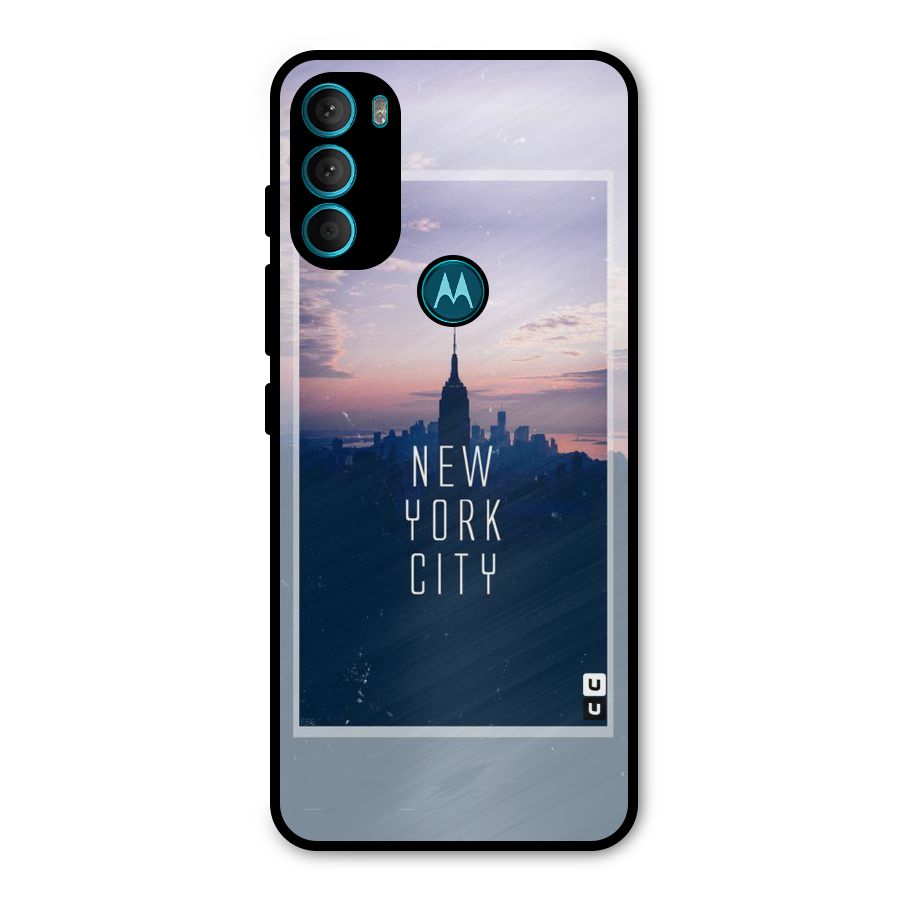 Sleepless City Metal Back Case for Moto G71 5G