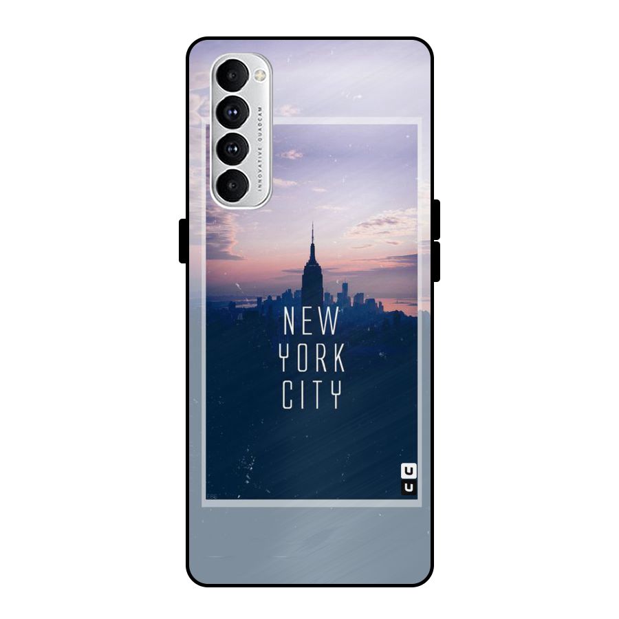 Sleepless City Metal Back Case for Oppo Reno4 Pro