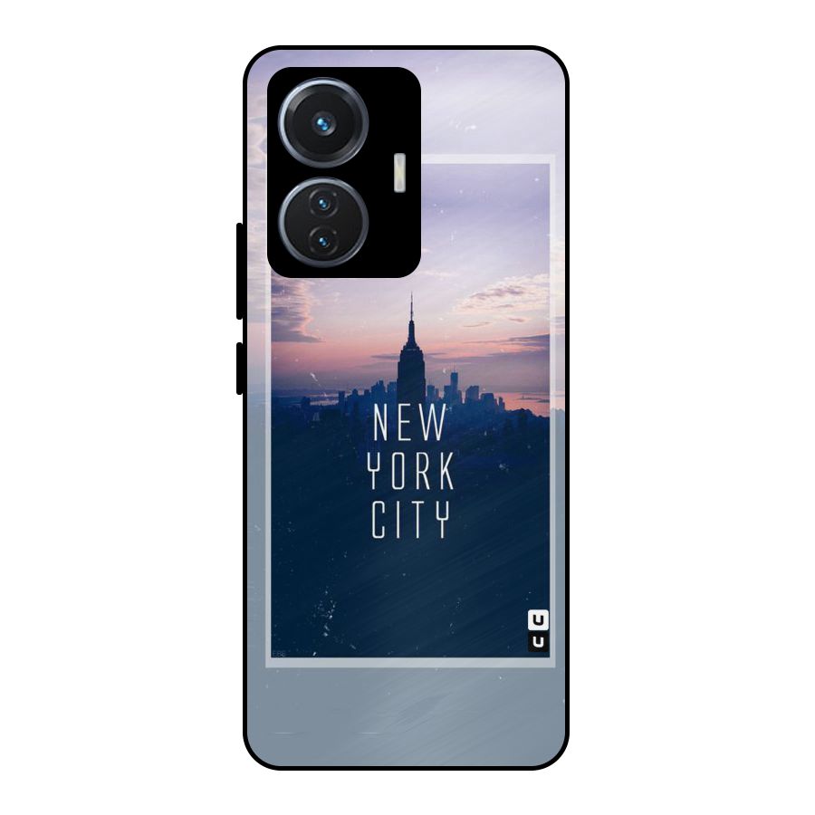 Sleepless City Metal Back Case for Vivo T1 44W