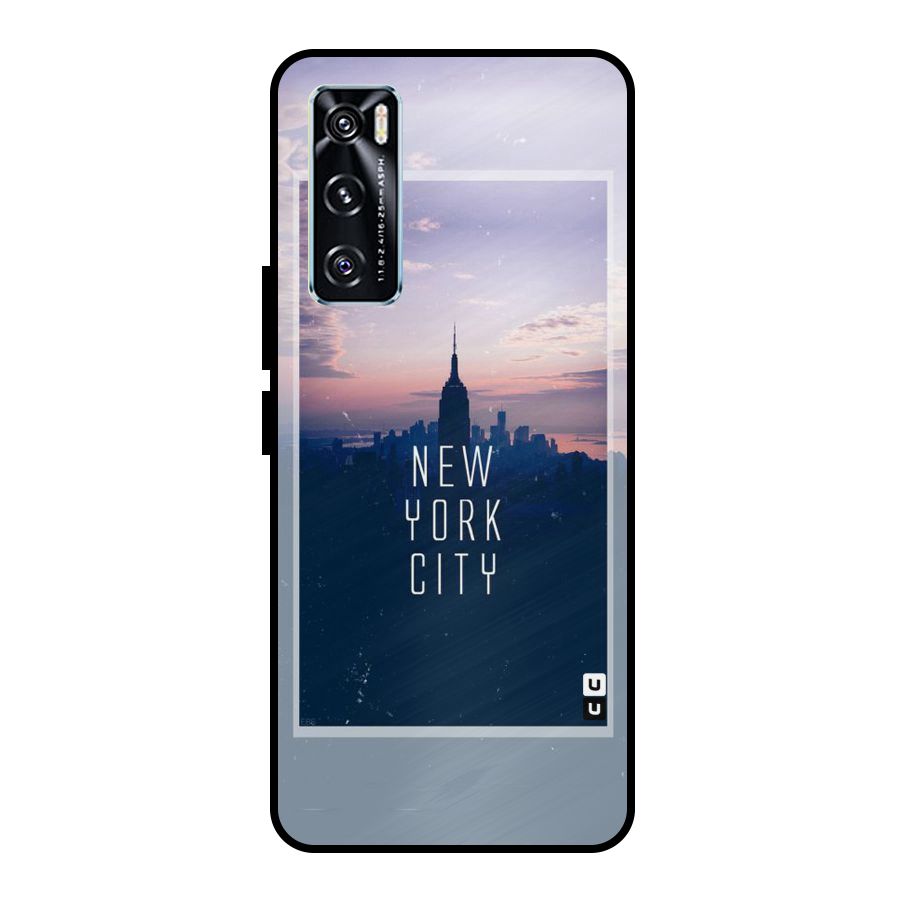 Sleepless City Metal Back Case for Vivo V20 SE