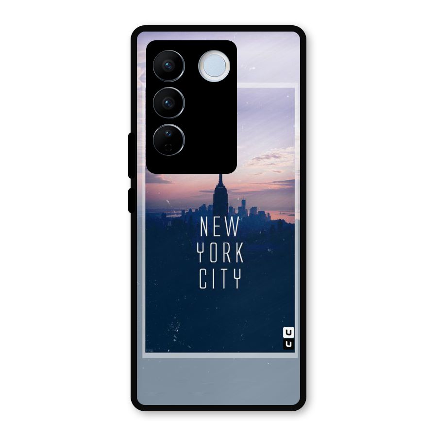Sleepless City Metal Back Case for Vivo V27 Pro