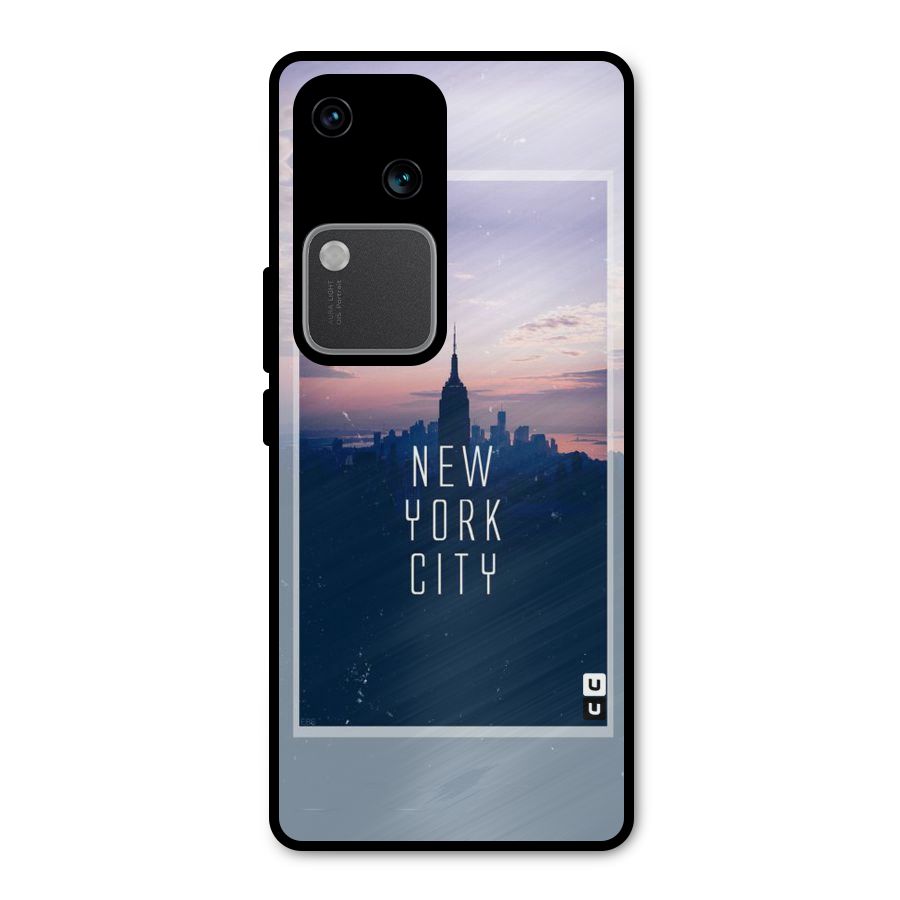 Sleepless City Metal Back Case for Vivo V30