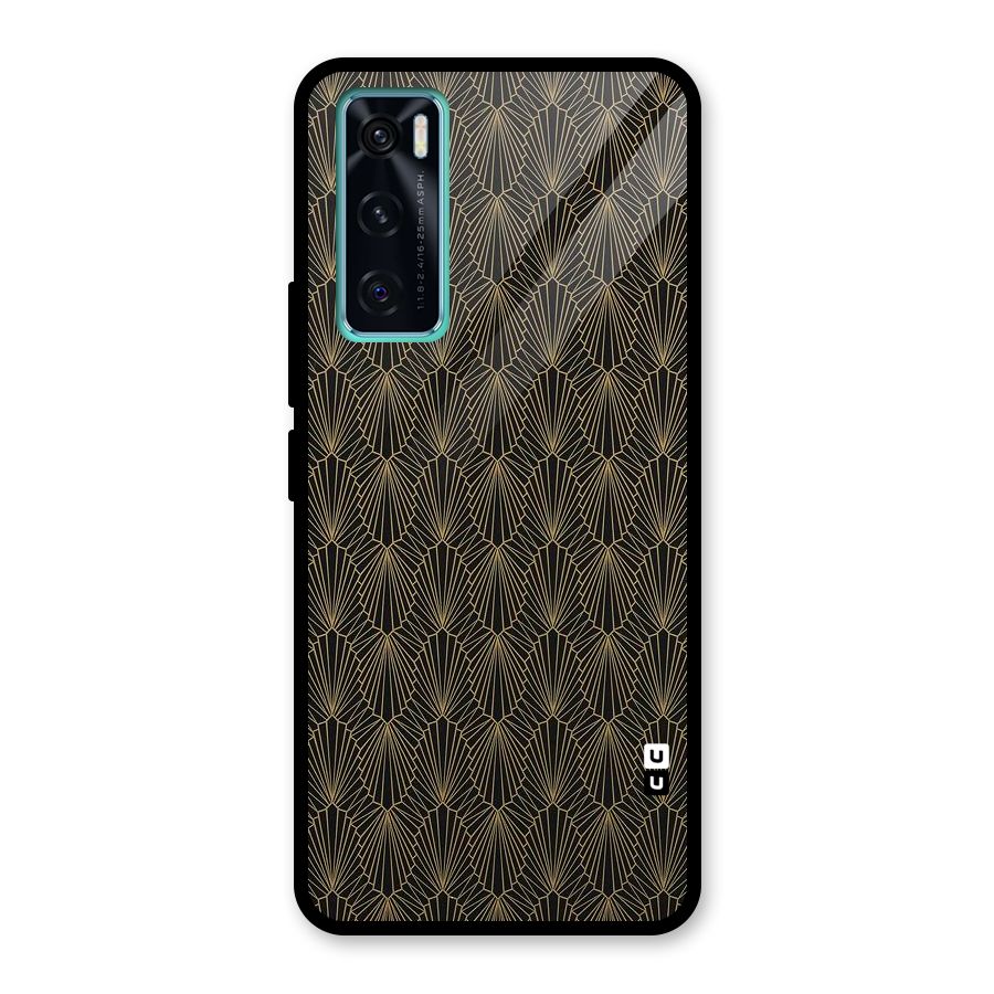 Small Hills Lines Glass Back Case for Vivo V20 SE