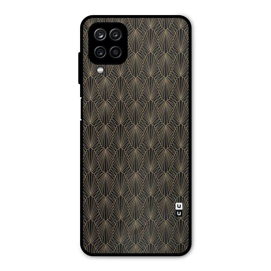 Small Hills Lines Metal Back Case for Galaxy A12