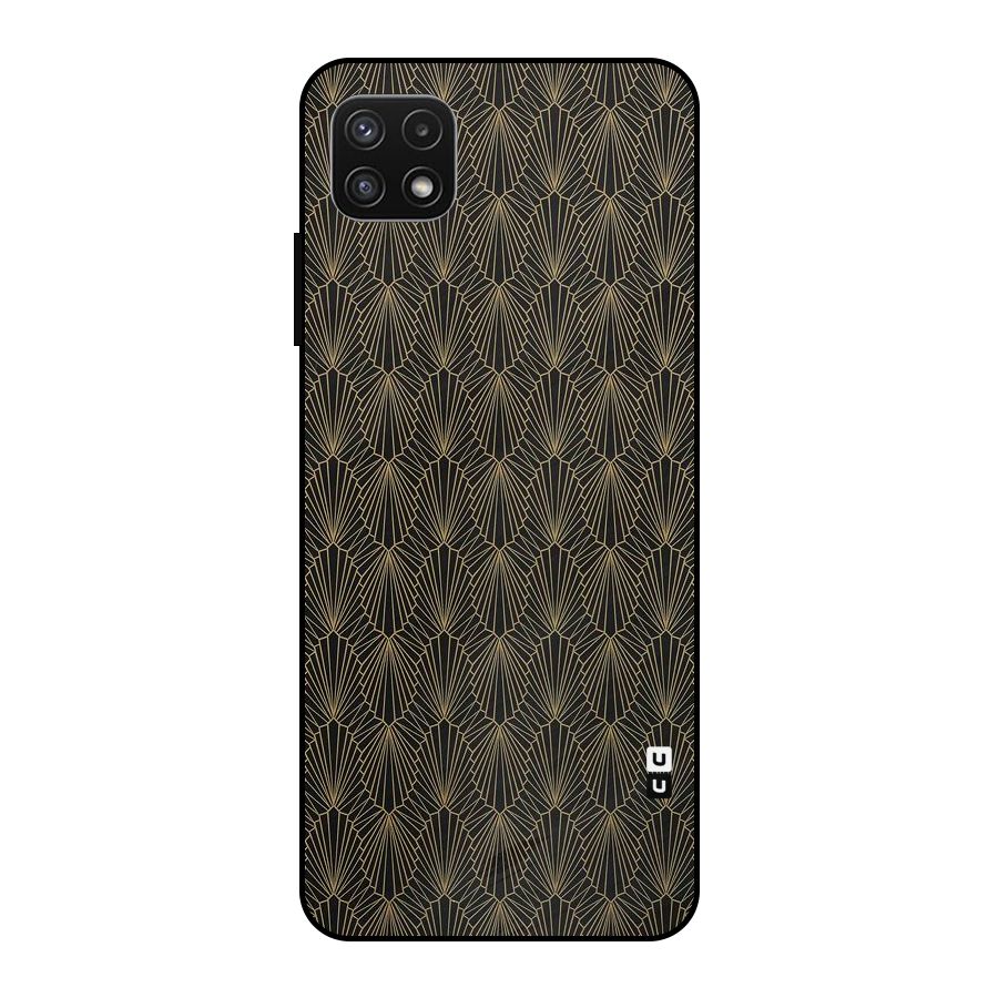 Small Hills Lines Metal Back Case for Galaxy A22 5G