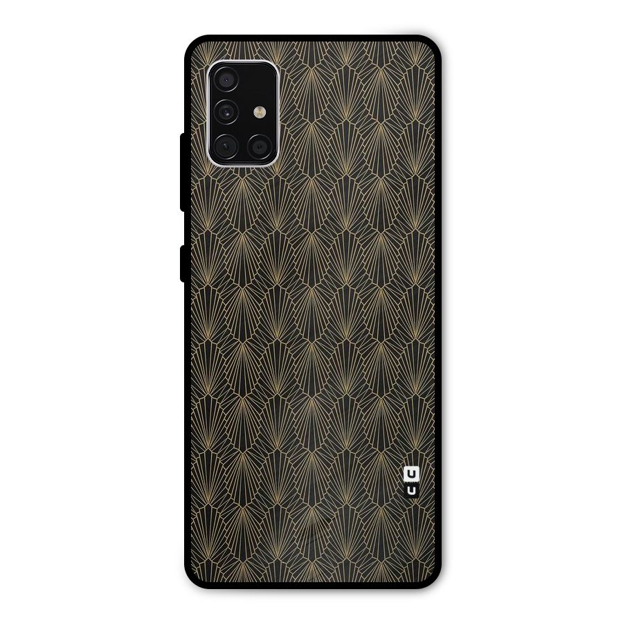 Small Hills Lines Metal Back Case for Galaxy A51