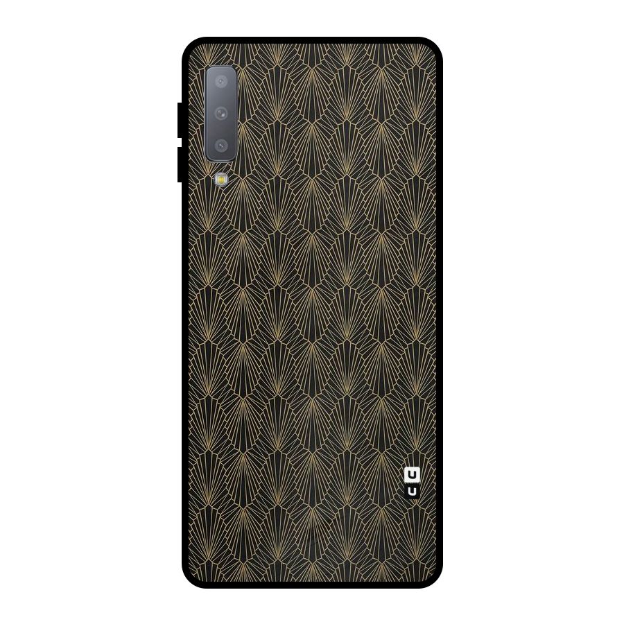 Small Hills Lines Metal Back Case for Galaxy A7 (2018)