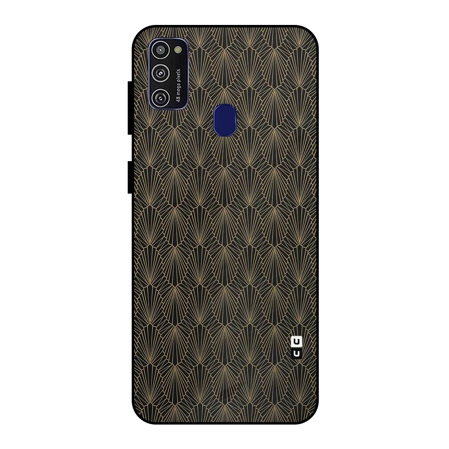 Small Hills Lines Metal Back Case for Galaxy M21
