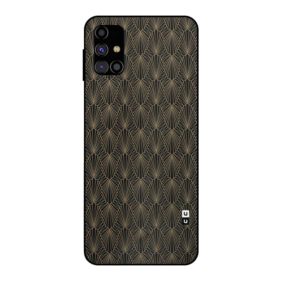 Small Hills Lines Metal Back Case for Galaxy M31s