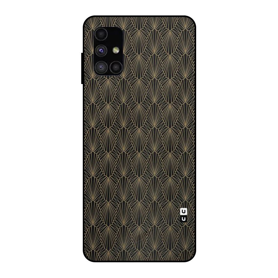 Small Hills Lines Metal Back Case for Galaxy M51
